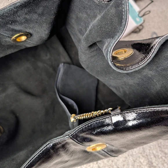 Innue Patent Leather Hobo Tote Shoulder Bag | Vintage Y2K - Picture 6 of 16